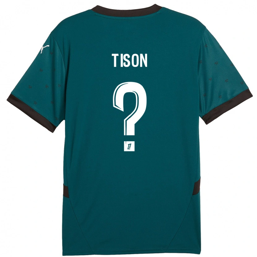 Danxen Donna Maglia Nathan Tison #0 Verde Scuro Kit Gara Away 2024/25 Maglietta