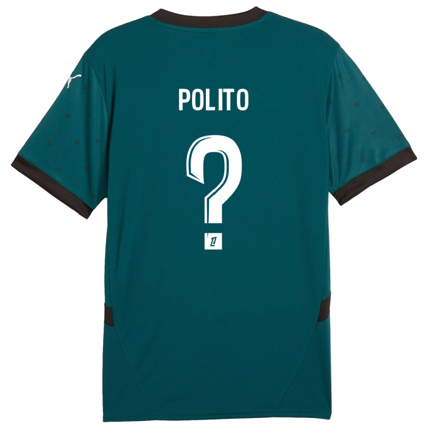Danxen Donna Maglia Carla Polito #0 Verde Scuro Kit Gara Away 2024/25 Maglietta