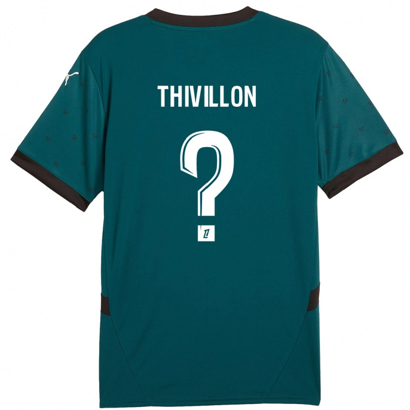 Danxen Donna Maglia Lina Thivillon #0 Verde Scuro Kit Gara Away 2024/25 Maglietta