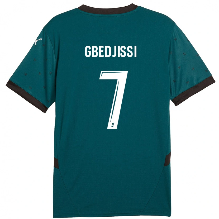 Danxen Donna Maglia Aude Gbedjissi #7 Verde Scuro Kit Gara Away 2024/25 Maglietta