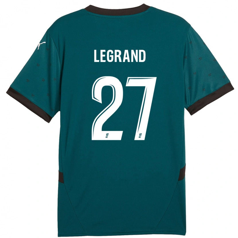 Danxen Donna Maglia Bérénice Legrand #27 Verde Scuro Kit Gara Away 2024/25 Maglietta