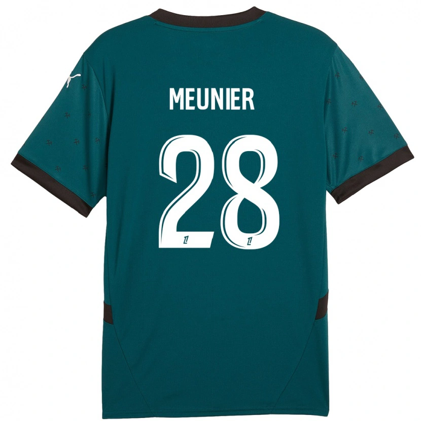 Danxen Donna Maglia Jennifer Meunier #28 Verde Scuro Kit Gara Away 2024/25 Maglietta
