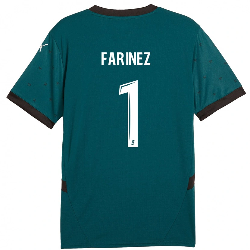 Danxen Donna Maglia Wuilker Fariñez #1 Verde Scuro Kit Gara Away 2024/25 Maglietta