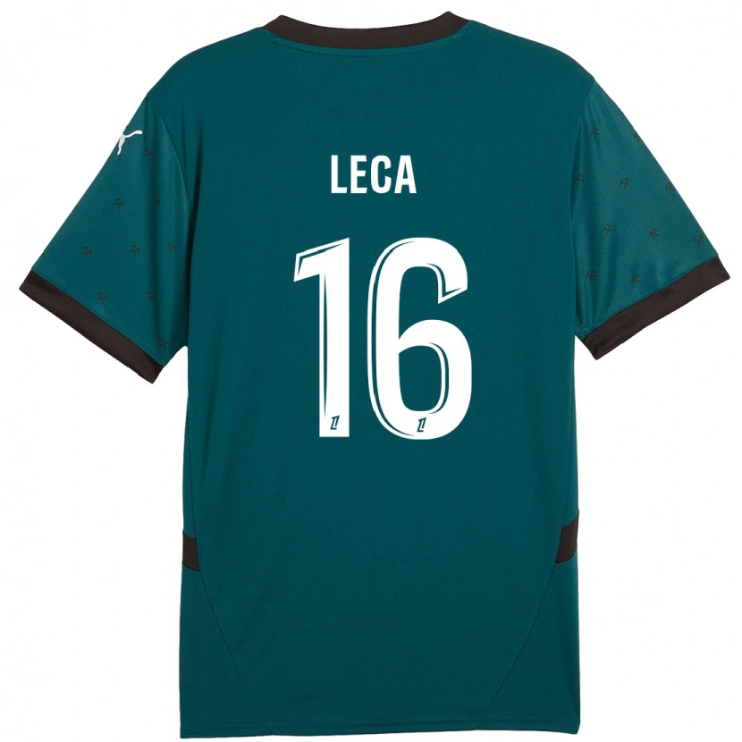 Danxen Donna Maglia Jean-Louis Leca #16 Verde Scuro Kit Gara Away 2024/25 Maglietta