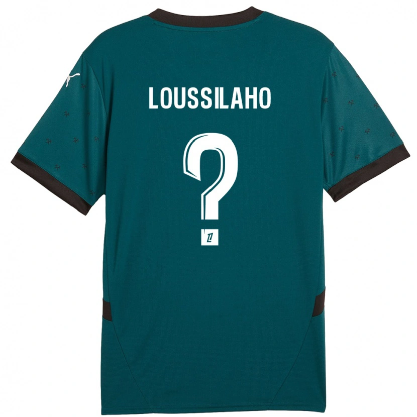 Danxen Donna Maglia Lenny Dziki Loussilaho #0 Verde Scuro Kit Gara Away 2024/25 Maglietta