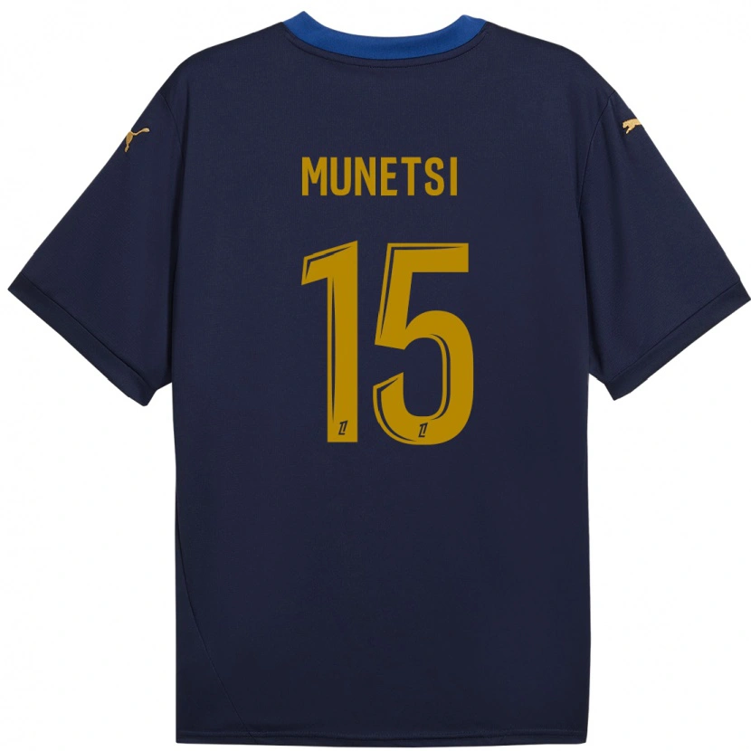 Danxen Donna Maglia Marshall Munetsi #15 Blu Navy Kit Gara Away 2024/25 Maglietta