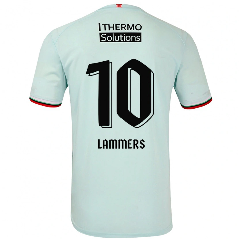 Danxen Donna Maglia Sam Lammers #10 Verde Chiaro Kit Gara Away 2024/25 Maglietta