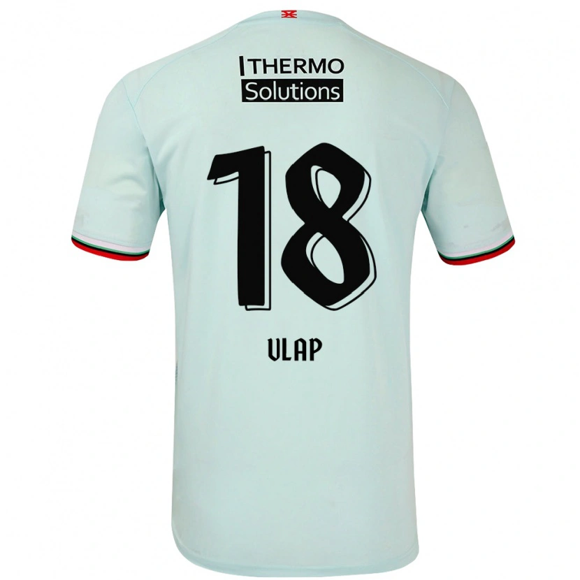 Danxen Donna Maglia Michel Vlap #18 Verde Chiaro Kit Gara Away 2024/25 Maglietta