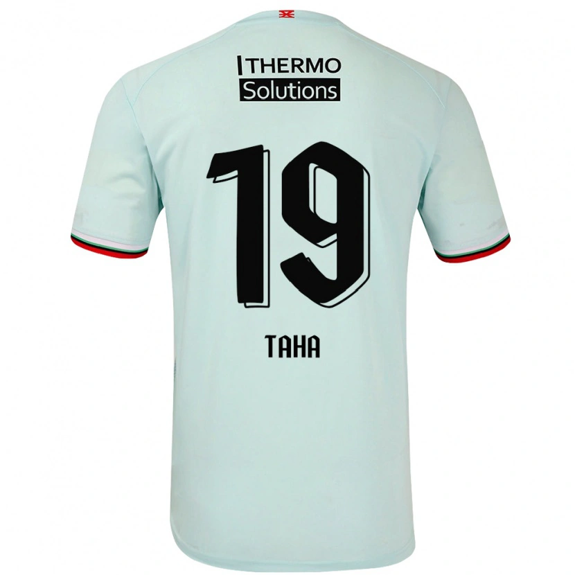 Danxen Donna Maglia Younes Taha #19 Verde Chiaro Kit Gara Away 2024/25 Maglietta