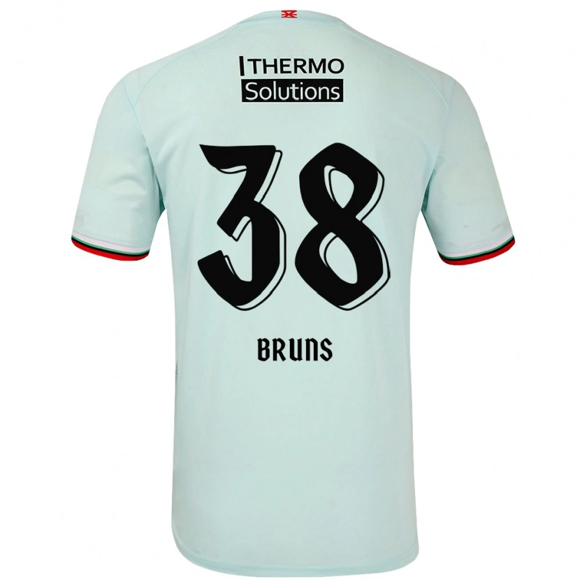 Danxen Donna Maglia Max Bruns #38 Verde Chiaro Kit Gara Away 2024/25 Maglietta