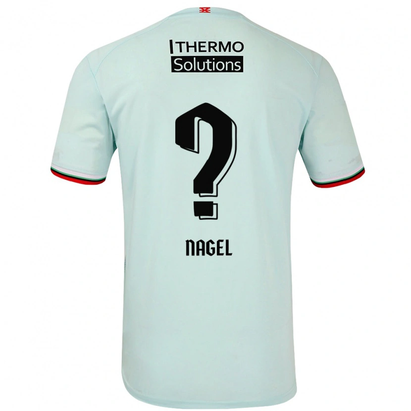 Danxen Donna Maglia Benjamin Nagel #0 Verde Chiaro Kit Gara Away 2024/25 Maglietta