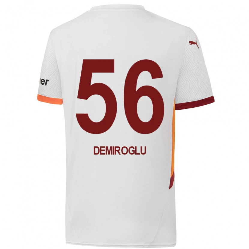 Danxen Donna Maglia Baran Demiroğlu #56 Bianco Giallo Rosso Kit Gara Away 2024/25 Maglietta