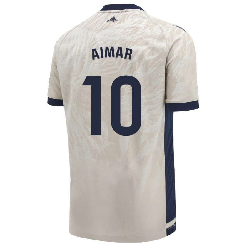 Danxen Donna Maglia Aimar Oroz #10 Grigio Chiaro Kit Gara Away 2024/25 Maglietta