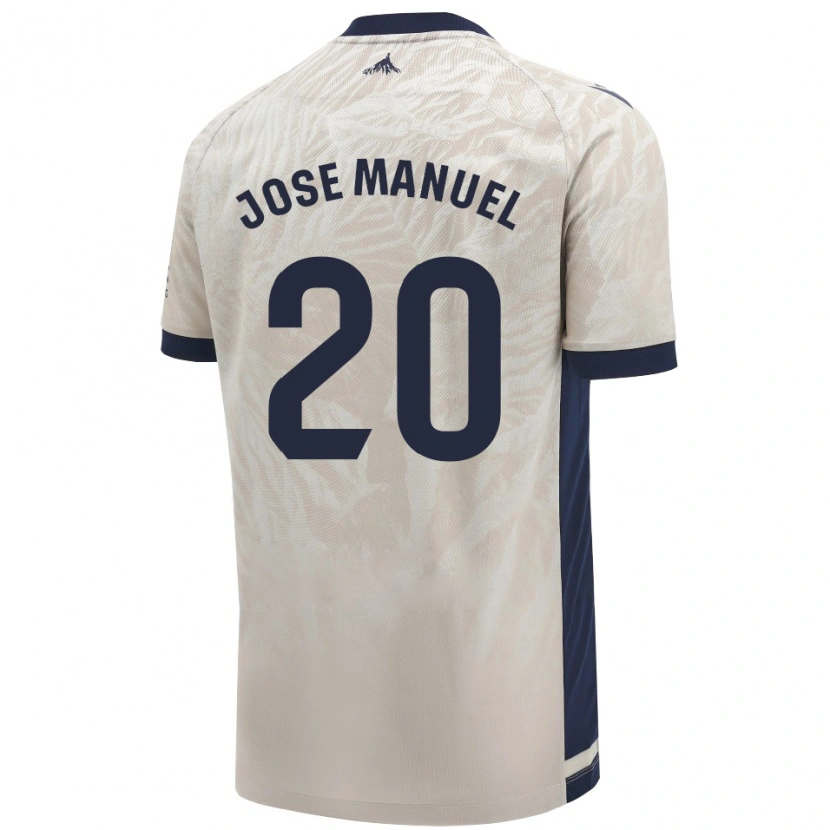 Danxen Donna Maglia José Manuel Arnáiz #20 Grigio Chiaro Kit Gara Away 2024/25 Maglietta
