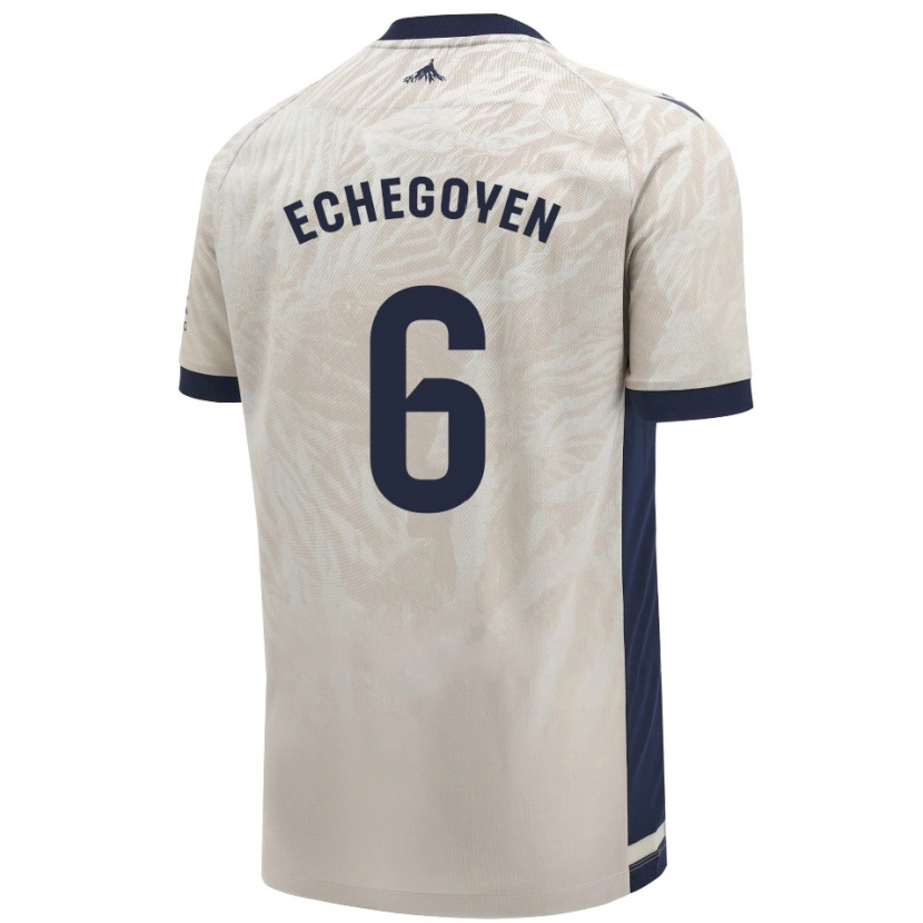 Danxen Donna Maglia Mauro Echegoyen #6 Grigio Chiaro Kit Gara Away 2024/25 Maglietta