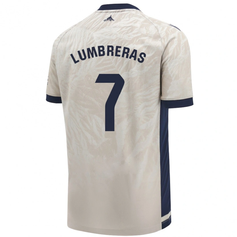 Danxen Donna Maglia Carlos Lumbreras #7 Grigio Chiaro Kit Gara Away 2024/25 Maglietta