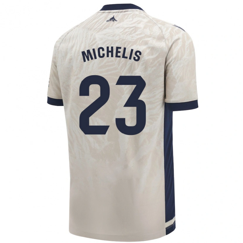 Danxen Donna Maglia Nikolaos Michelis #23 Grigio Chiaro Kit Gara Away 2024/25 Maglietta