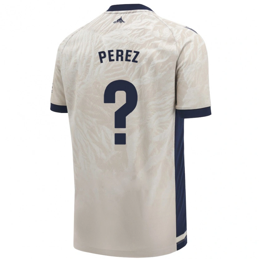 Danxen Donna Maglia Bruno Pérez #0 Grigio Chiaro Kit Gara Away 2024/25 Maglietta