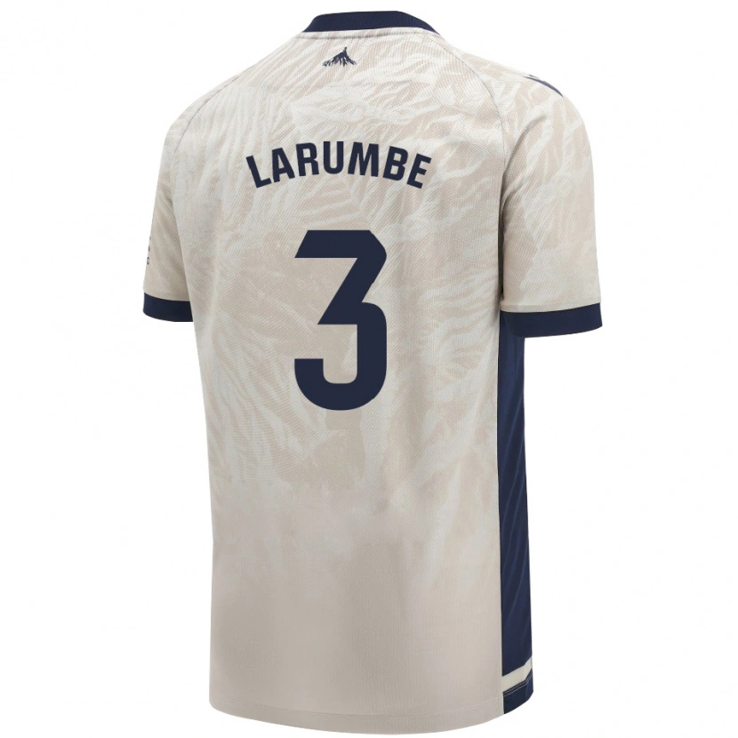 Danxen Donna Maglia Saioa Larumbe Beloqui #3 Grigio Chiaro Kit Gara Away 2024/25 Maglietta