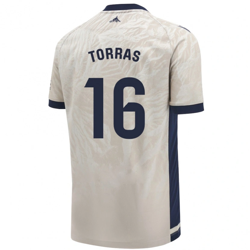 Danxen Donna Maglia Mar Torrás De Fortuny #16 Grigio Chiaro Kit Gara Away 2024/25 Maglietta