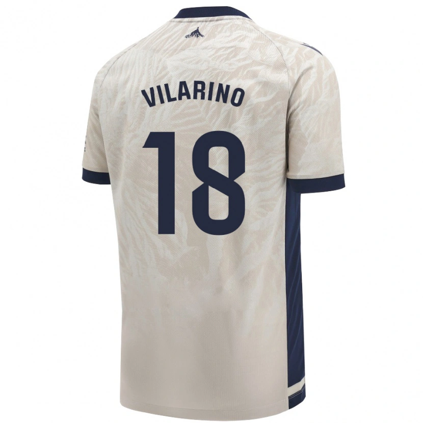 Danxen Donna Maglia Maitane Vilariño #18 Grigio Chiaro Kit Gara Away 2024/25 Maglietta