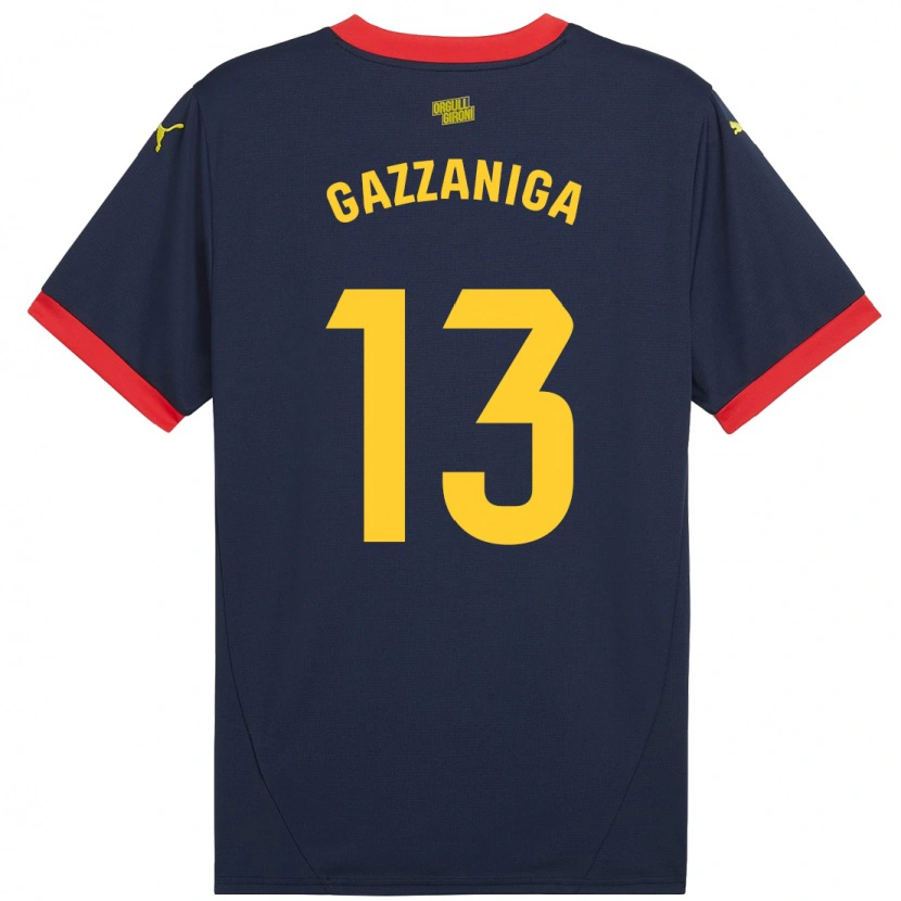 Danxen Donna Maglia Paulo Gazzaniga #13 Rosso Navy Kit Gara Away 2024/25 Maglietta