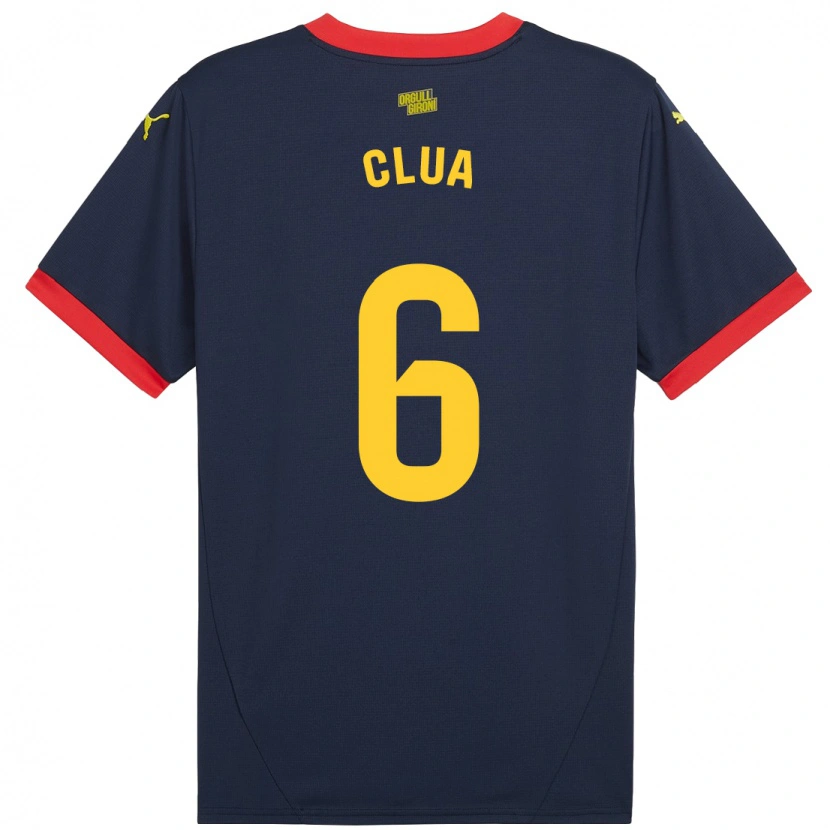 Danxen Donna Maglia Silvi Clua #6 Rosso Navy Kit Gara Away 2024/25 Maglietta