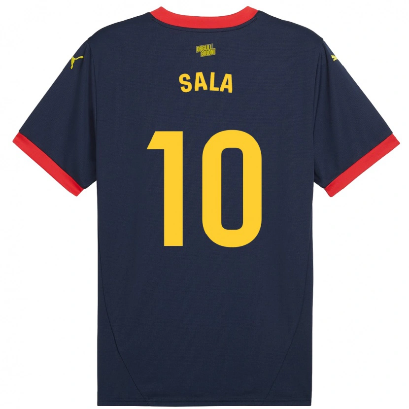 Danxen Donna Maglia Georgina Sala #10 Rosso Navy Kit Gara Away 2024/25 Maglietta