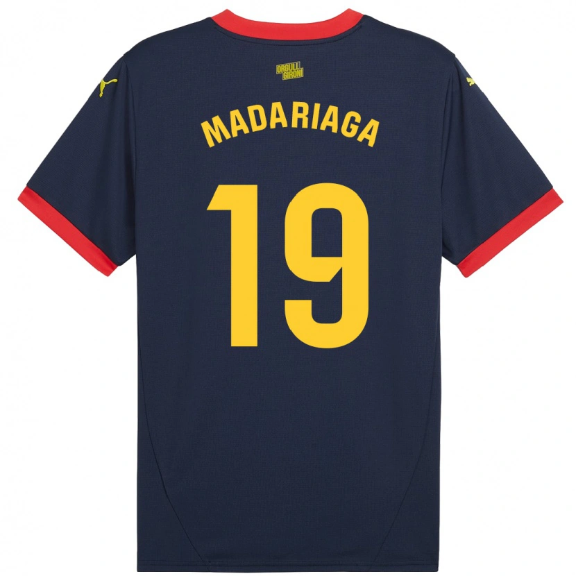 Danxen Donna Maglia Génesis Madariaga #19 Rosso Navy Kit Gara Away 2024/25 Maglietta