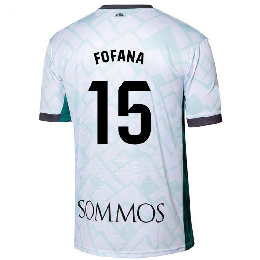 Danxen Donna Maglia Fadia Fofana #15 Bianco Verde Kit Gara Away 2024/25 Maglietta