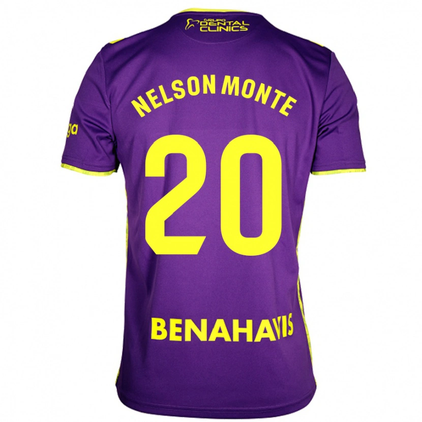 Danxen Donna Maglia Nélson Monte #20 Viola Giallo Kit Gara Away 2024/25 Maglietta