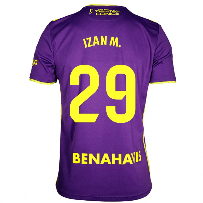 Danxen Donna Maglia Izan Merino #29 Viola Giallo Kit Gara Away 2024/25 Maglietta