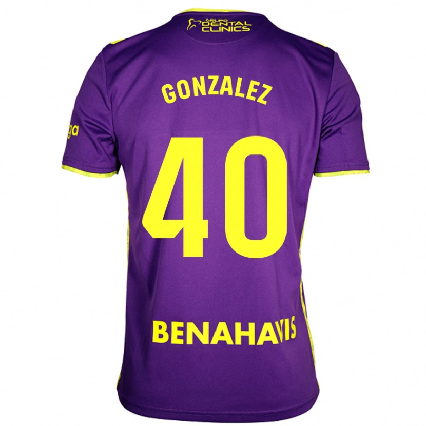 Danxen Donna Maglia Carol González #40 Viola Giallo Kit Gara Away 2024/25 Maglietta