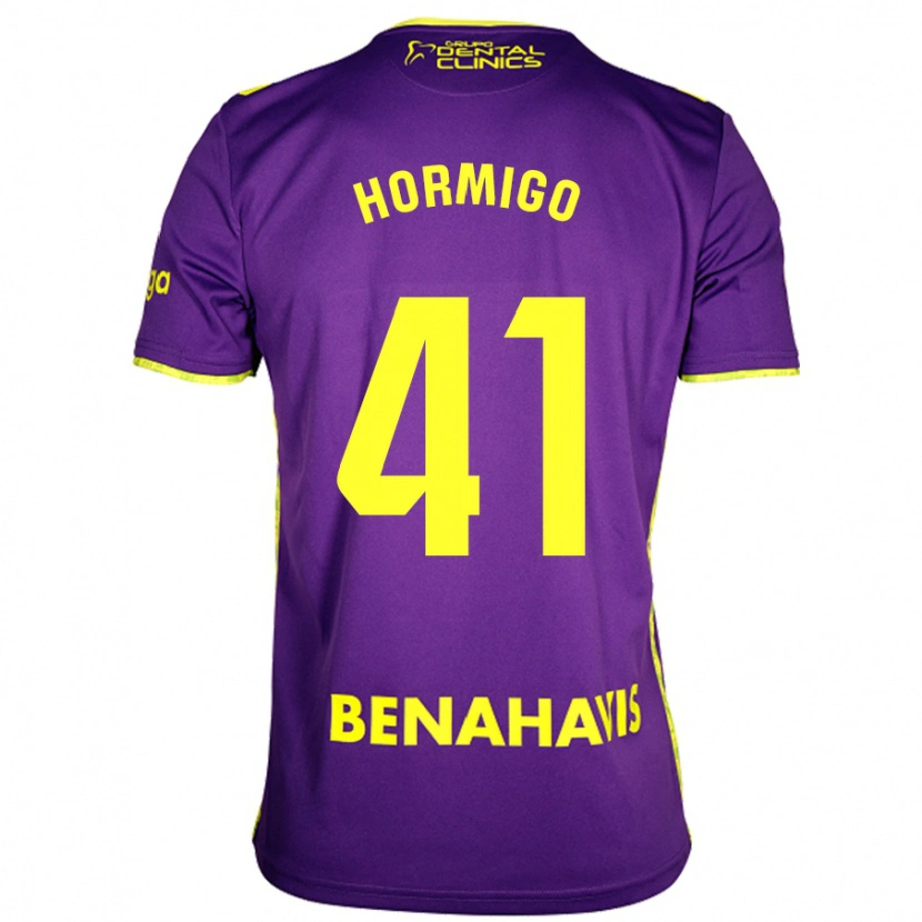 Danxen Donna Maglia Cintia Hormigo #41 Viola Giallo Kit Gara Away 2024/25 Maglietta