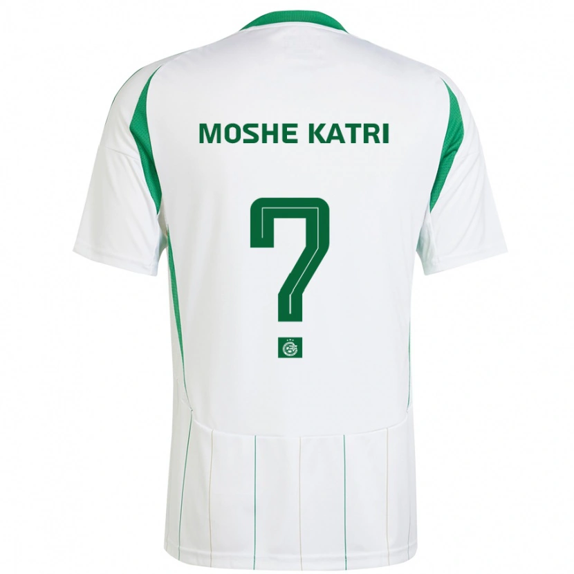 Danxen Donna Maglia Roy Moshe Katri #0 Bianco Verde Kit Gara Away 2024/25 Maglietta