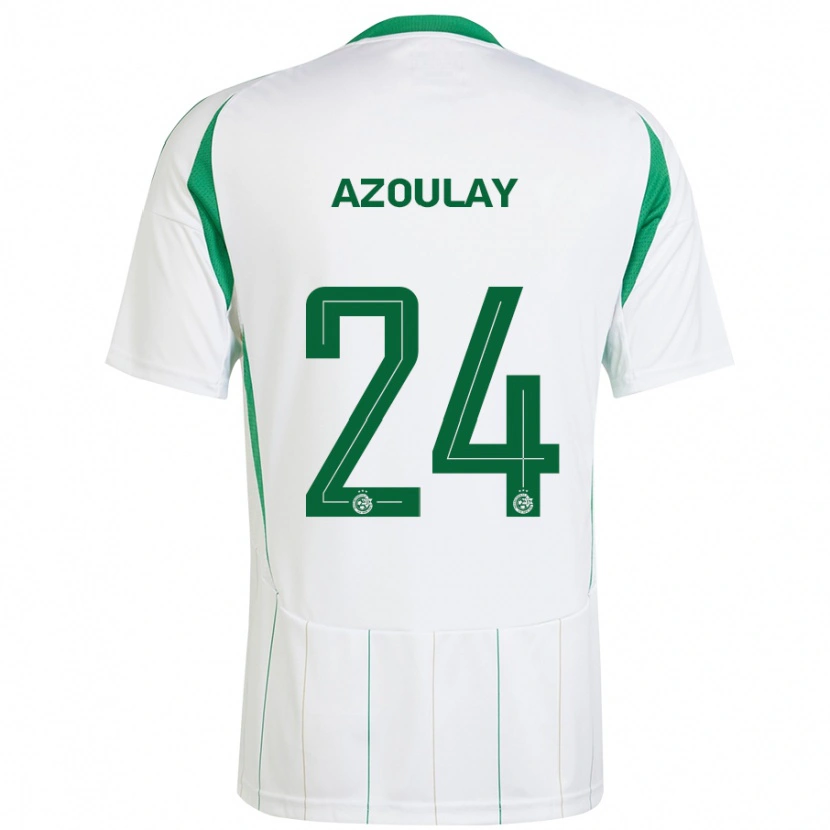 Danxen Donna Maglia Ethane Azoulay #24 Bianco Verde Kit Gara Away 2024/25 Maglietta