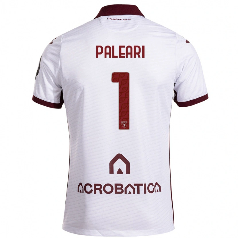 Danxen Donna Maglia Alberto Paleari #1 Bianco Marrone Kit Gara Away 2024/25 Maglietta