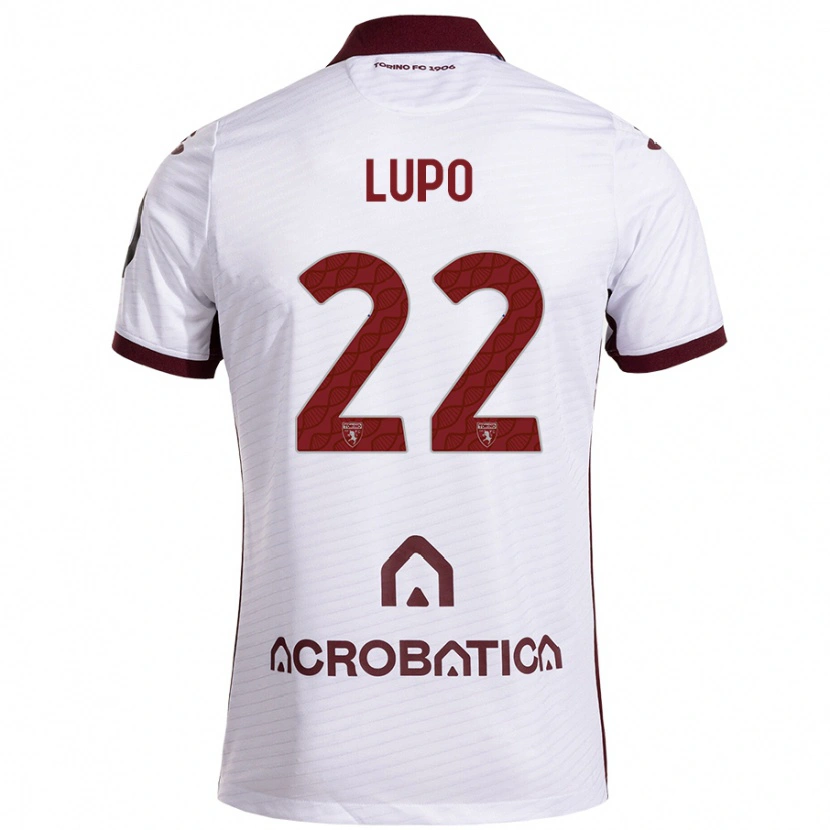 Danxen Donna Maglia Enrica Lupo #22 Bianco Marrone Kit Gara Away 2024/25 Maglietta