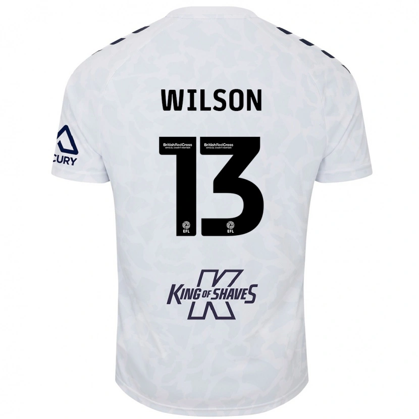 Danxen Donna Maglia Ben Wilson #13 Bianco Kit Gara Away 2024/25 Maglietta