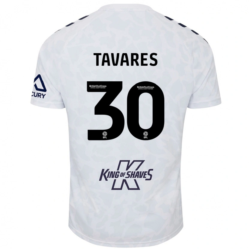 Danxen Donna Maglia Fábio Tavares #30 Bianco Kit Gara Away 2024/25 Maglietta
