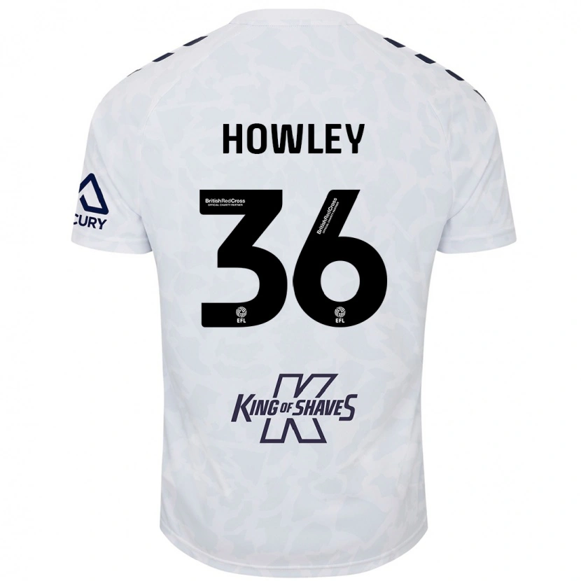 Danxen Donna Maglia Ryan Howley #36 Bianco Kit Gara Away 2024/25 Maglietta