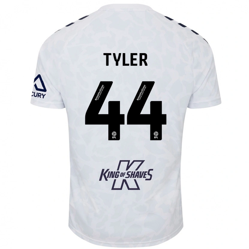 Danxen Donna Maglia Cian Tyler #44 Bianco Kit Gara Away 2024/25 Maglietta