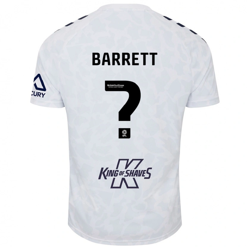 Danxen Donna Maglia Marlow Barrett #0 Bianco Kit Gara Away 2024/25 Maglietta