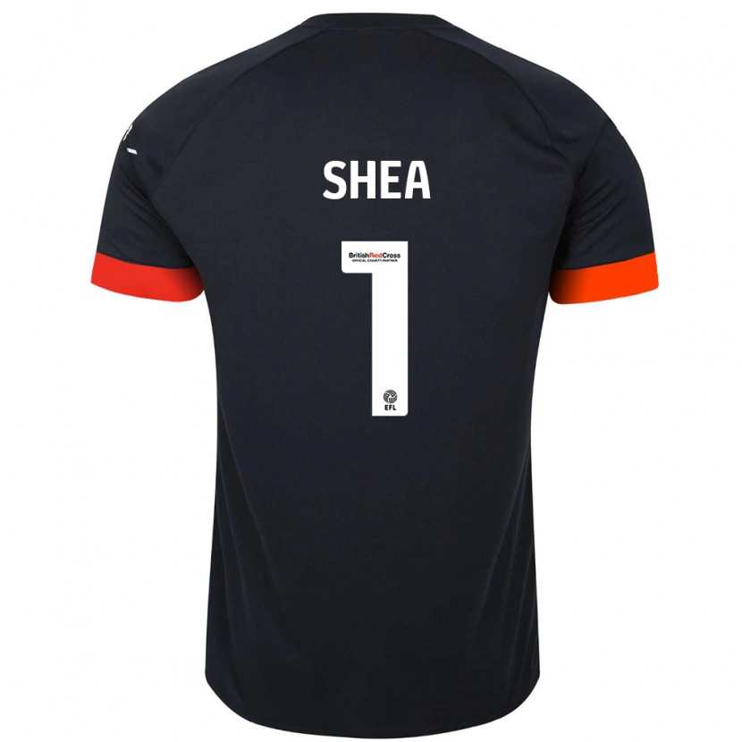 Danxen Donna Maglia James Shea #1 Nero Arancione Kit Gara Away 2024/25 Maglietta
