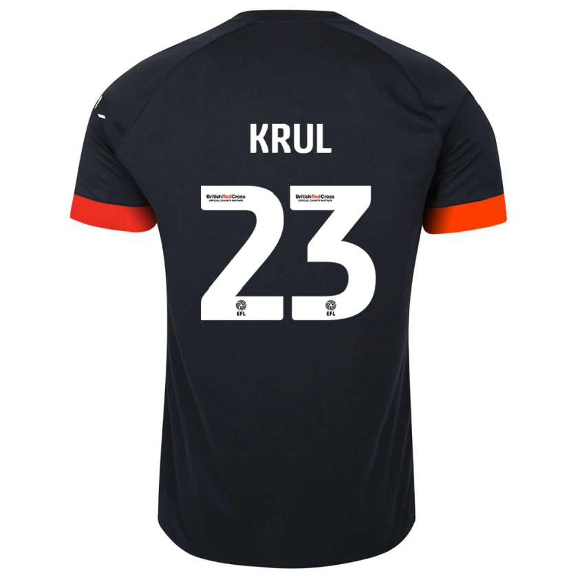 Danxen Donna Maglia Tim Krul #23 Nero Arancione Kit Gara Away 2024/25 Maglietta