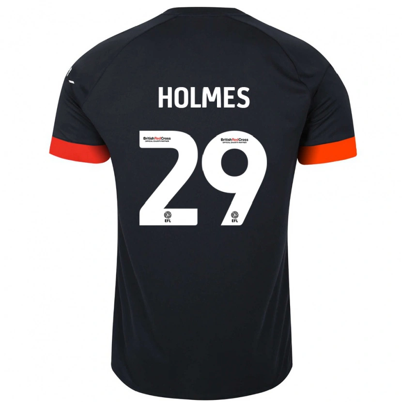 Danxen Donna Maglia Tom Holmes #29 Nero Arancione Kit Gara Away 2024/25 Maglietta
