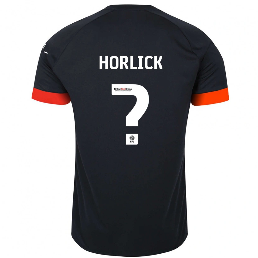 Danxen Donna Maglia Jameson Horlick #0 Nero Arancione Kit Gara Away 2024/25 Maglietta