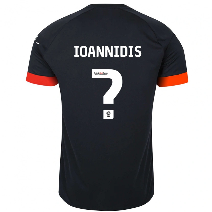Danxen Donna Maglia Zacharias Ioannidis #0 Nero Arancione Kit Gara Away 2024/25 Maglietta