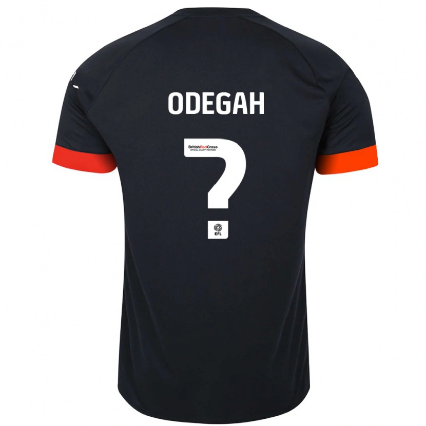 Danxen Donna Maglia Jamie Odegah #0 Nero Arancione Kit Gara Away 2024/25 Maglietta