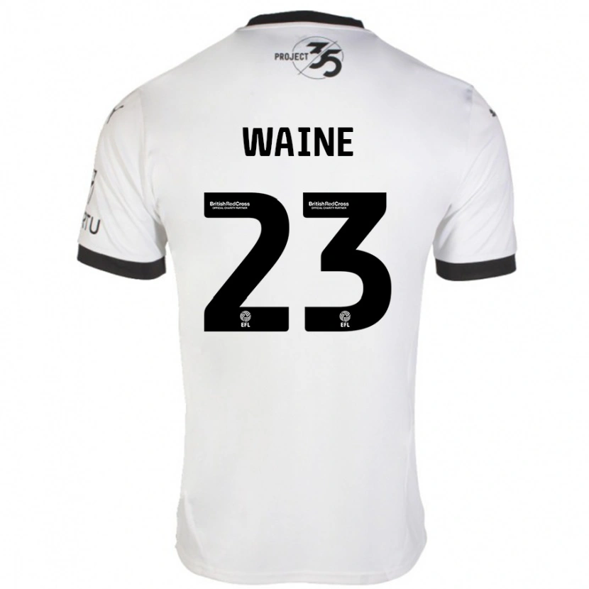 Danxen Donna Maglia Ben Waine #23 Bianco Nero Kit Gara Away 2024/25 Maglietta